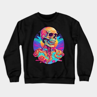 Colorful preppy skeleton style Crewneck Sweatshirt